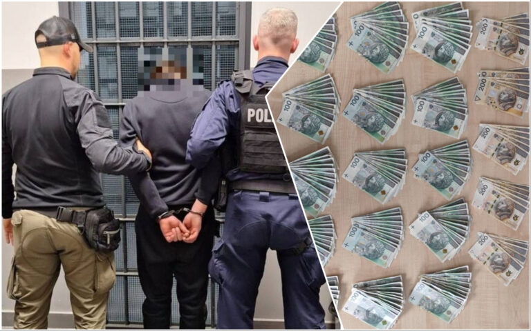 Oszustwo „na policjanta”. 25-latek wpadł podczas odbierania 20 tys. złotych, teraz stanie przed sądem