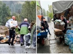 Mieszkańcy Żelazna podziękowali policjantom ze Świdnicy za pomoc podczas powodzi