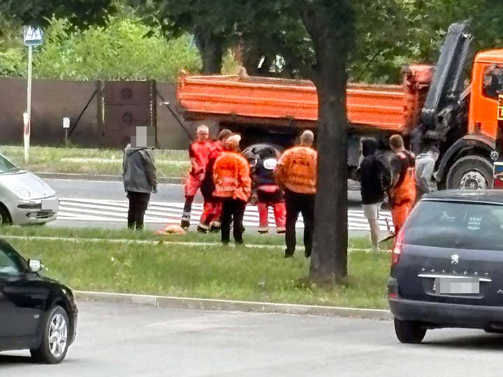 Potrącenie rowerzystki na Esperantystów [FOTO]