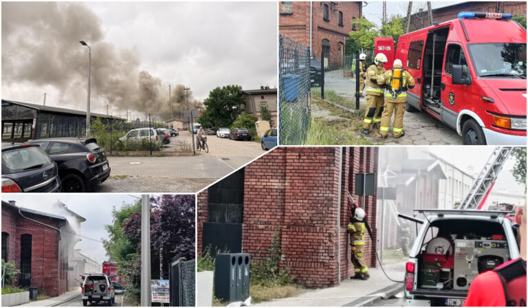 Pożar hali w Jaworzynie Śląskiej. Wewnątrz znajdował się sprzęt powiatowych drogowców [FOTO/VIDEO]