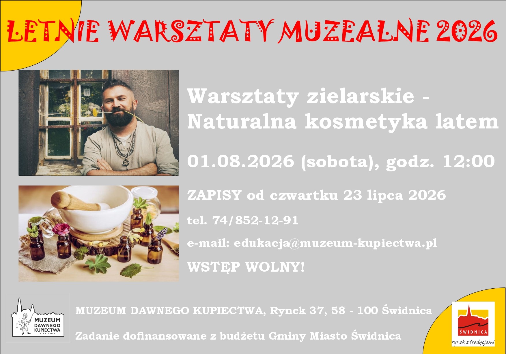 Tajniki zielarstwa. Warsztaty dla dzieci w świdnickim muzeum