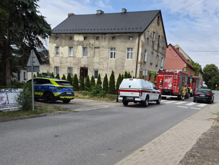 Przyłęgów. Pożar w budynku mieszkalnym [FOTO]