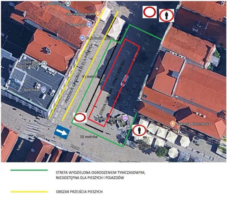 Fragment Rynku w Świdnicy zostanie wyłączony z użytkowania