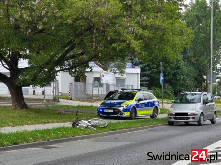 Potrącenie rowerzystki na Esperantystów [FOTO]