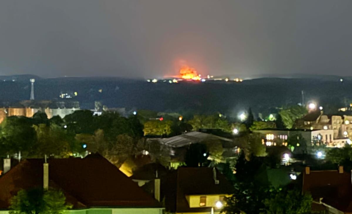 Płonęło ściernisko. Łunę było widać z wielu kilometrów