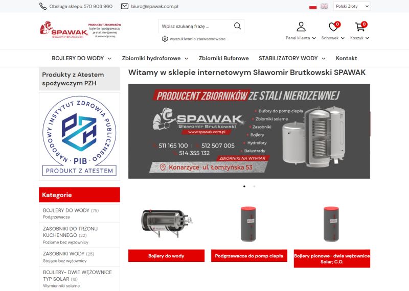 SPAWAK - producent zbiorników i wyrobów ze stali nierdzewnej