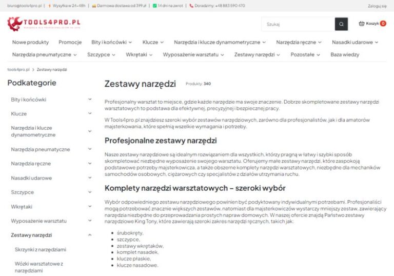 Dla kogo zestawy narzędzi są lepszym rozwiązaniem niż kompletowanie wyposażenia od zera?