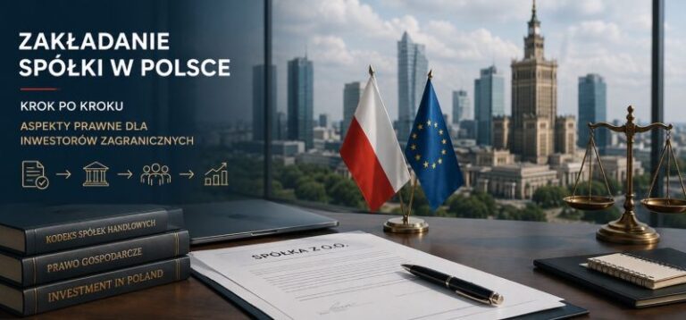 Zakładanie spółki w Polsce krok po kroku – aspekty prawne dla inwestorów zagranicznych