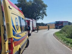 Zakończył jazdę w rowie, skończył z mandatem