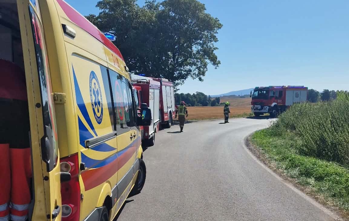 Zakończył jazdę w rowie, skończył z mandatem