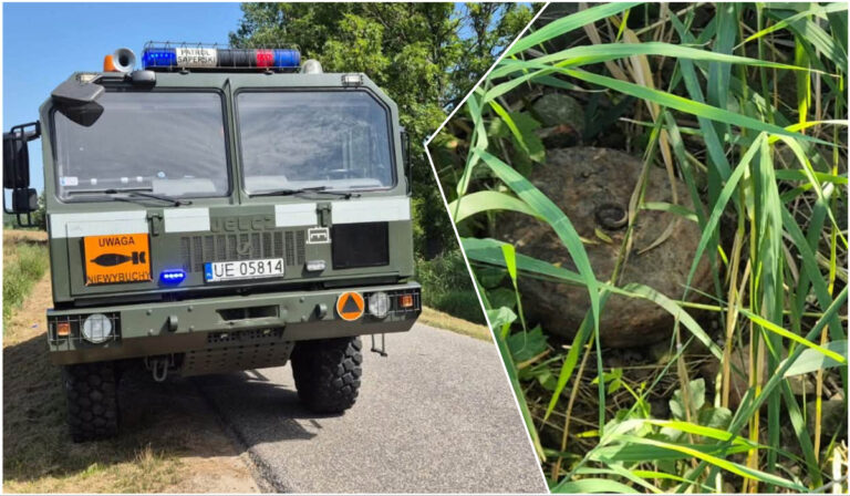 Niewybuch przy drodze Wirki-Kątki. Na miejsce wezwano saperów [FOTO]
