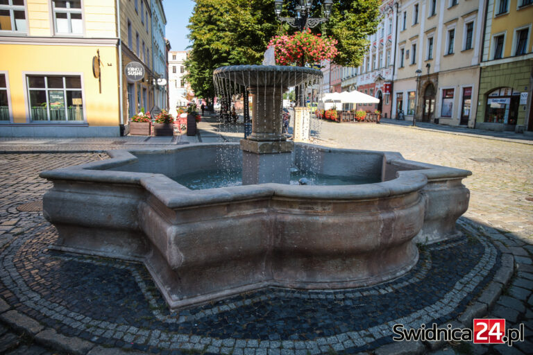 Po kilku tygodniach najmniejsza fontanna „ożyła” [FOTO]