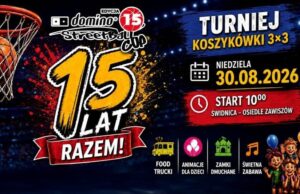 Turniej koszykówki i DARMOWE atrakcje dla dzieci. 15. DOMINO STREETBALL CUP już w niedzielę!