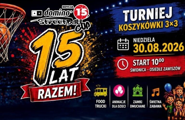 Turniej koszykówki i DARMOWE atrakcje dla dzieci. 15. DOMINO STREETBALL CUP już w niedzielę!