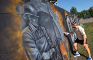 Kolejny mural na streetartowej mapie Świdnicy. Odlewnik na ul. Kliczkowskiej
