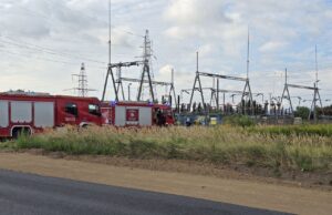 Wezwanie do pożaru w stacji transformatorowej