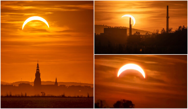 Słońce zniknęło za Księżycem. Tak wyglądało częściowe zaćmienie nad regionem [FOTO]
