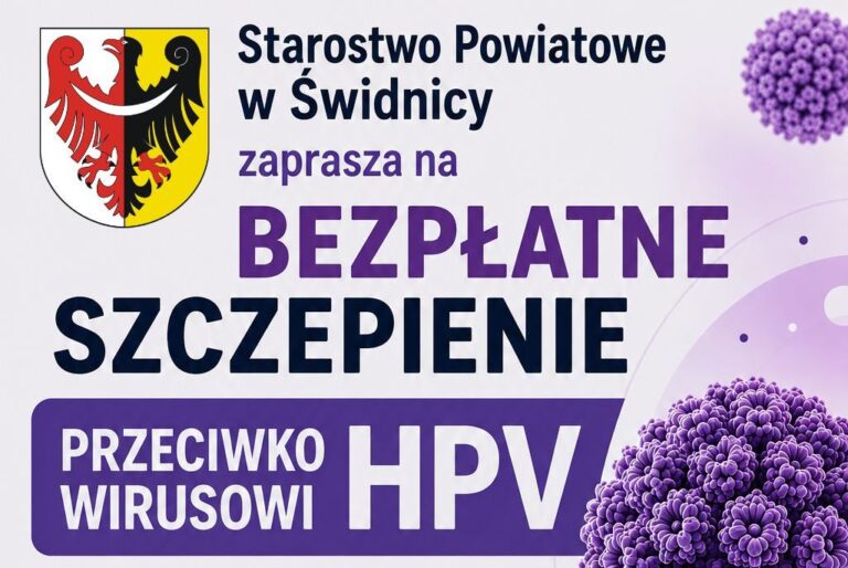 Powiat Świdnicki zaprasza: bezpłatne szczepienia przeciwko HPV