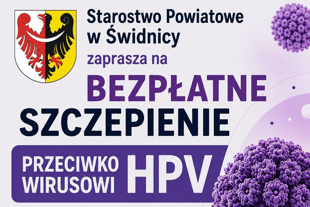 Powiat Świdnicki zaprasza: bezpłatne szczepienia przeciwko HPV