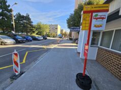 Trwa budowa nowej ścieżki rowerowej. Wyznaczono tymczasowe przystanki autobusowe
