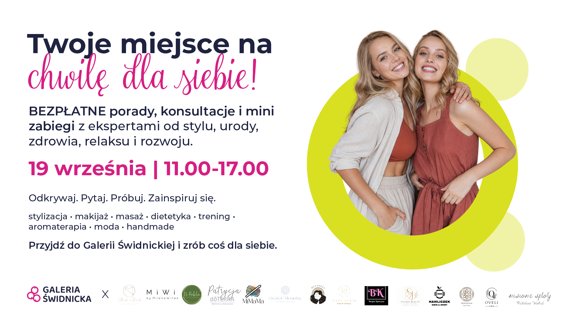 Od stylu po dobre samopoczucie: kobieca sobota w Galerii Świdnickiej