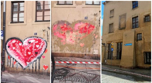„Rzepicha” już bez serca. Właściciel zabytkowej kamienicy zlecił mycie
