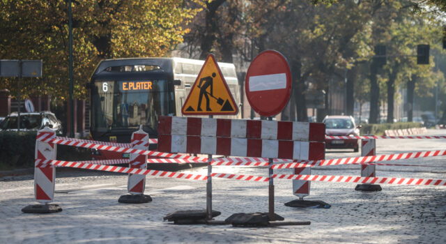 Aleja Niepodleglosci poczatek przebudowy 2026.10.06-18