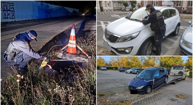 Bezdomny z rozbitą głową, nieprawidłowe parkowanie, wywrócony gazon. Interwencje straży miejskiej
